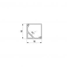 LED-Leuchte LD8101 Querschnittszeichnung