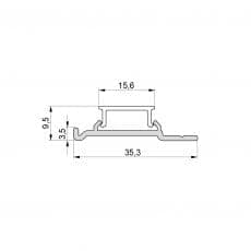 LED-Leuchte LD8109 Querschnittszeichnung