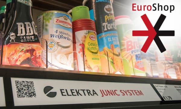 Vorstellung auf der Euroshop: Das Junic Stromleiterprofil jetzt auch für die Datenübertragung.