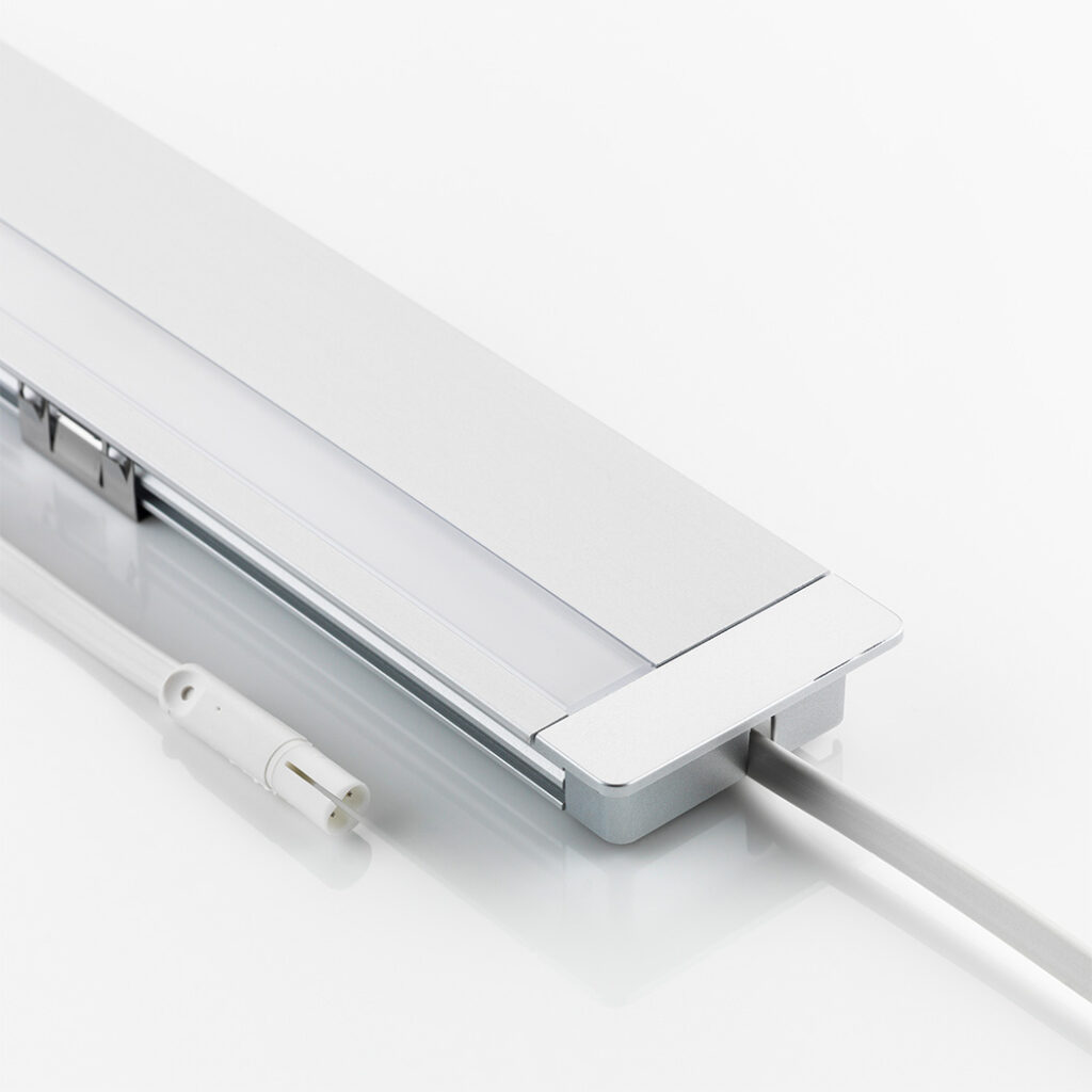 A modern LED lighting unit with an elegant design, ideal for well-thought-out interior designs