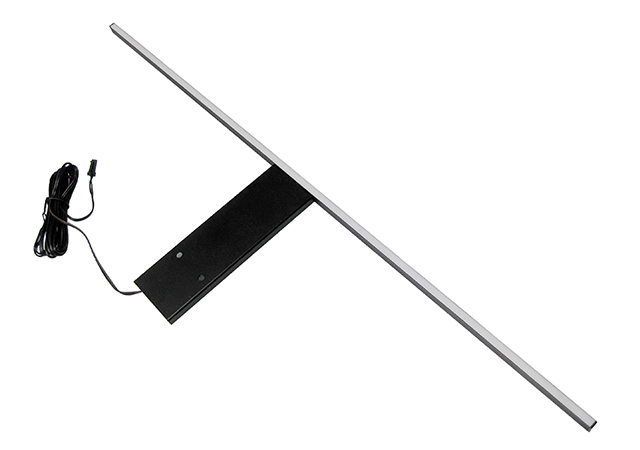 A simple LED light in black, ideal for modern kitchen and living room lighting